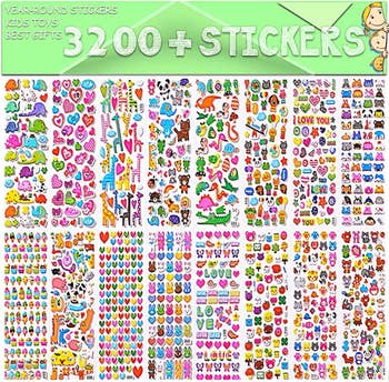 The sticker sheets