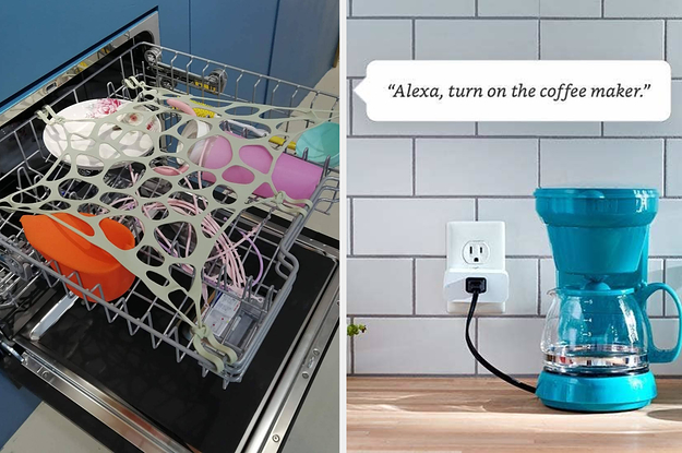 A dishwasher net and a smart plug