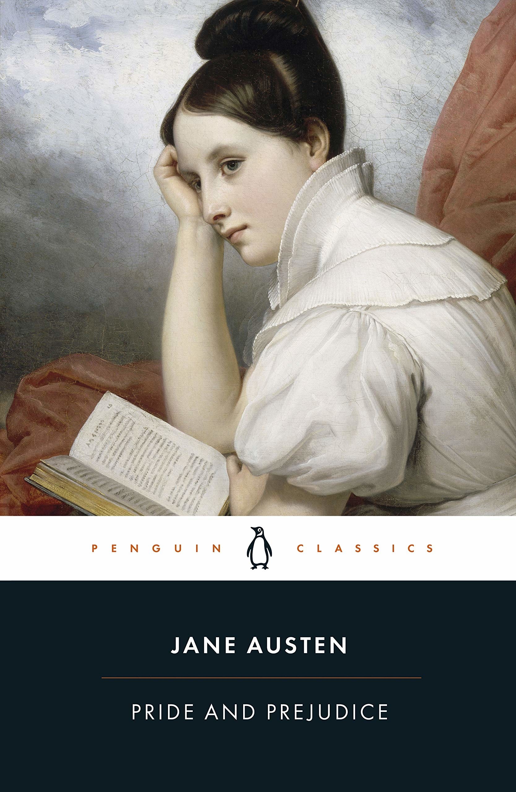 Woman reading on the book cover