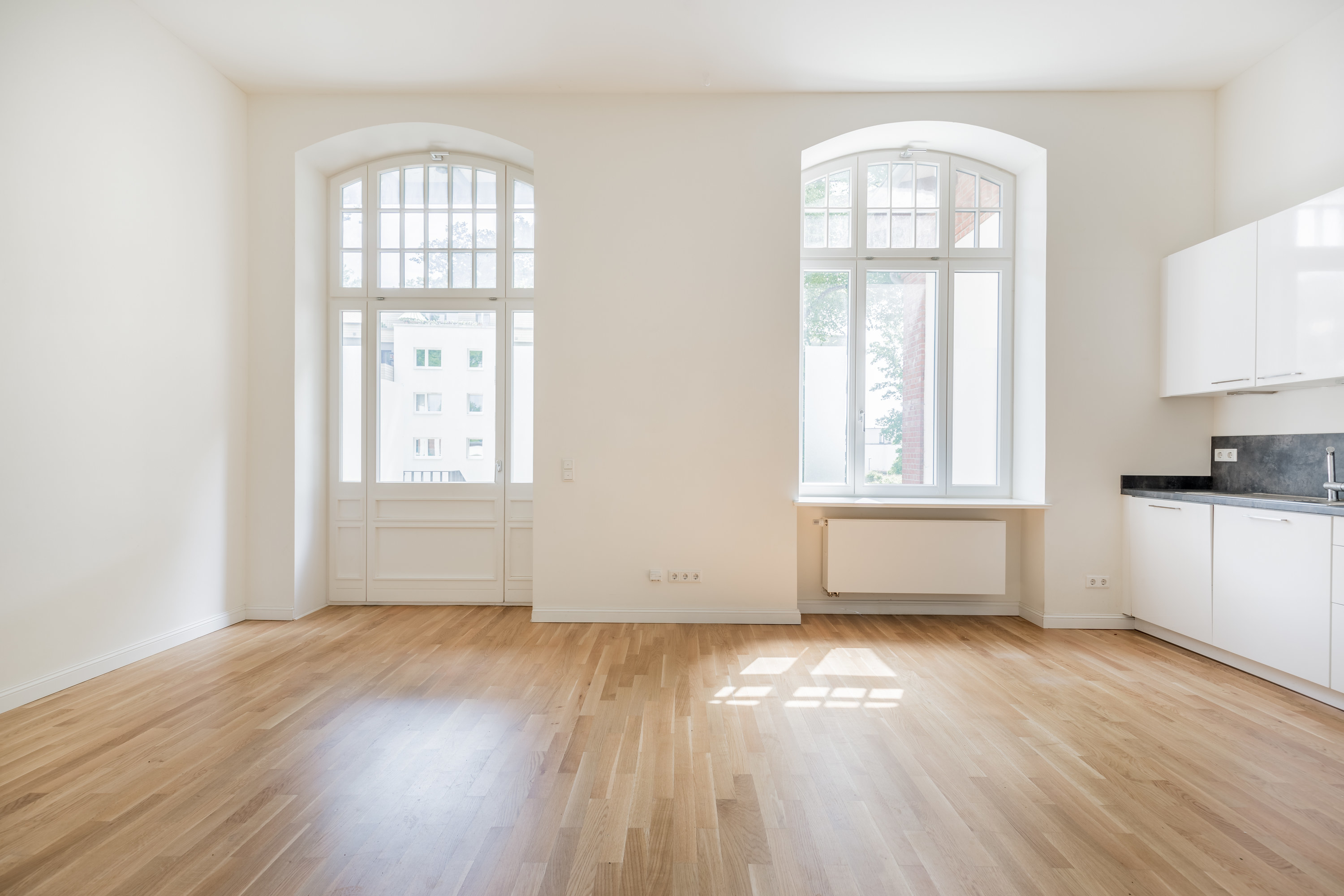 an empty apartment