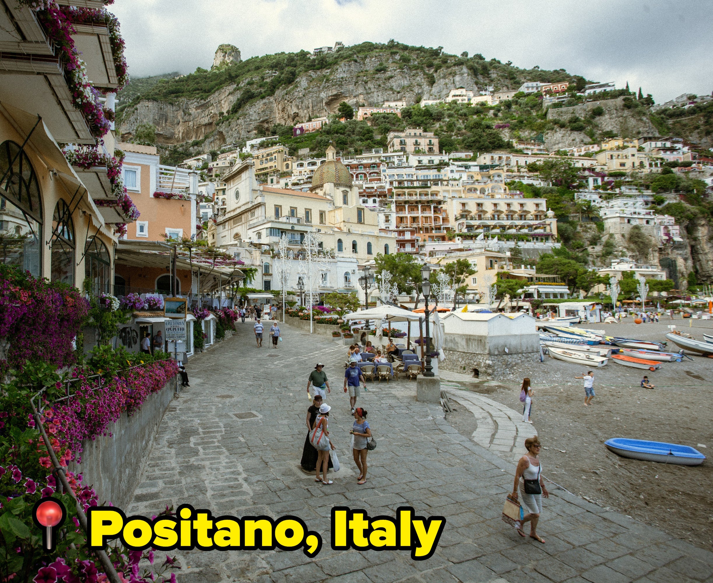 Scenic view of Positano, Italy