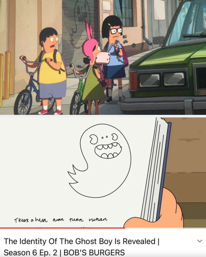 Ghost Boy from S6 of &quot;Bob&#x27;s Burgers&quot; in &quot;The Bob&#x27;s Burgers Movie&quot;