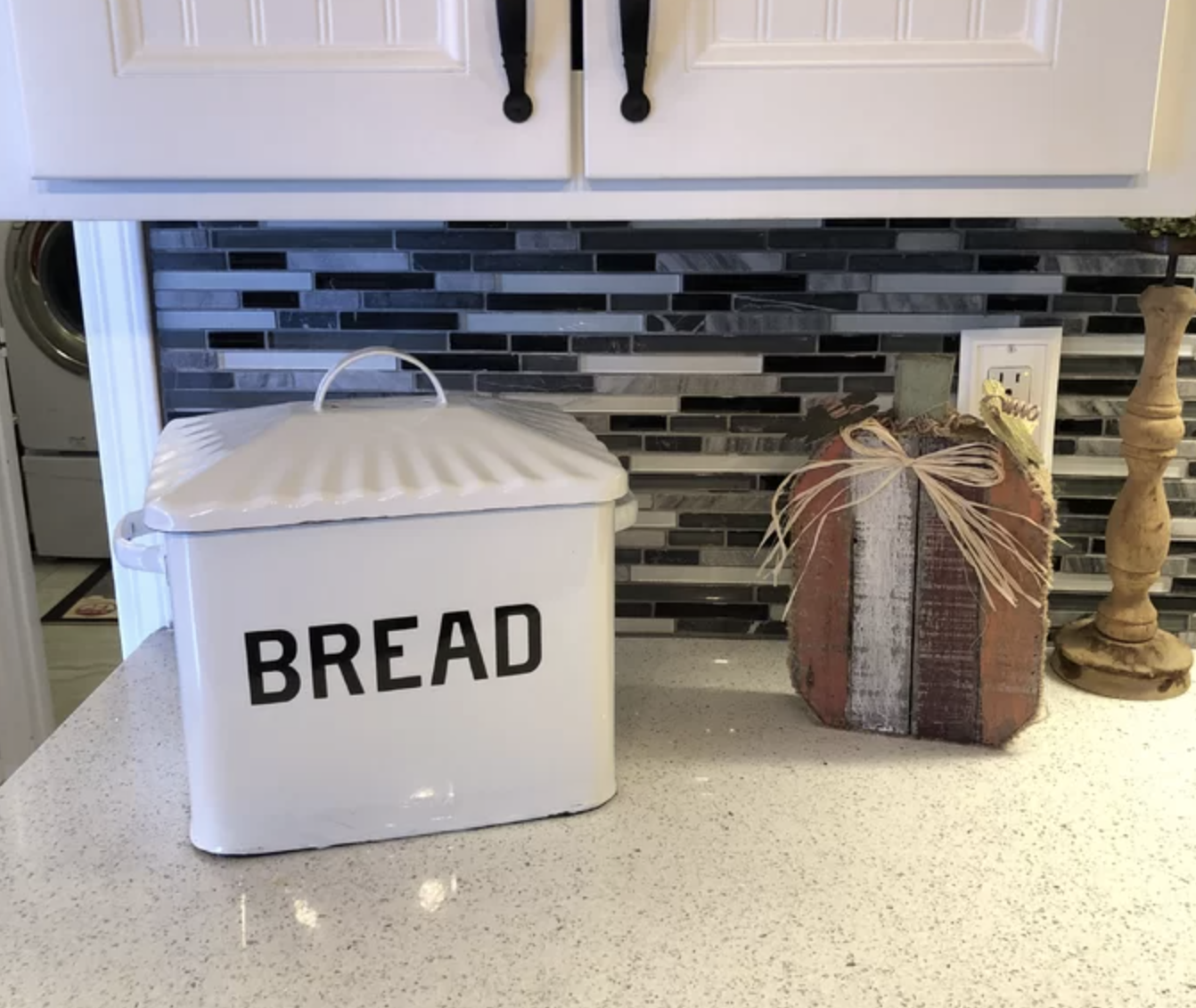 The breadbox sitting on a countertop