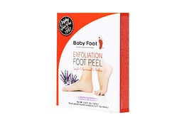 The deeply exfoliating Baby Foot mask turns rough, cracked and callused feet soft and smooth.