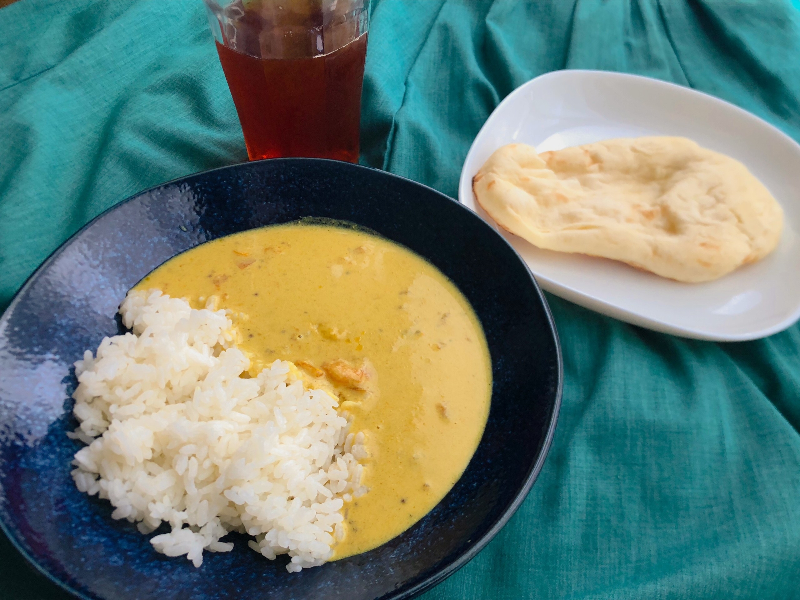 無印良品のオススメのカレー「素材を生かしたカレー プラウンモイリー（海老のココナッツカレー）」