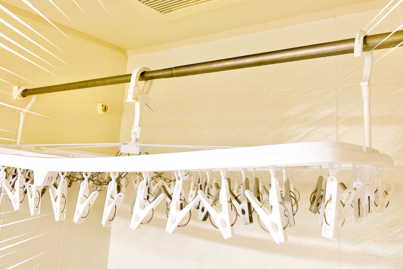 CAINZ（カインズ）のおすすめ便利グッズ「干す時に傾かない 大きな洗濯ハンガー 60ピンチ」