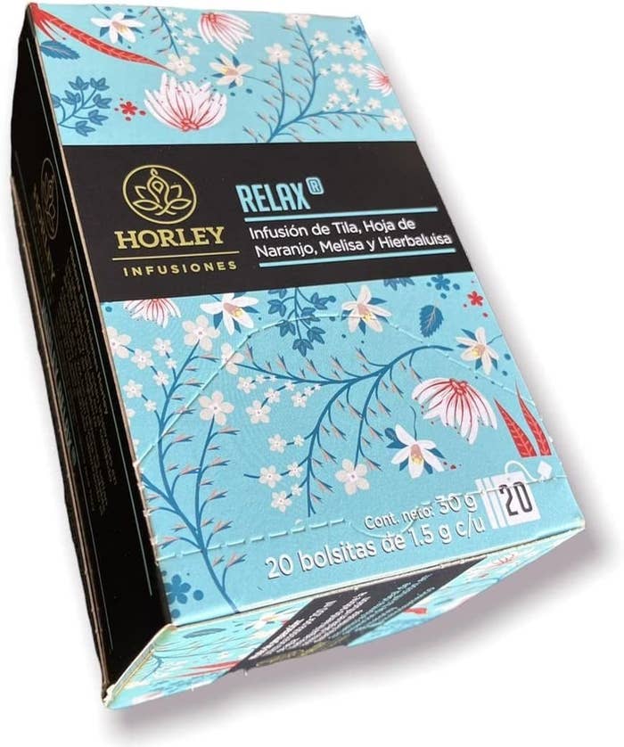 Infusión relajante de tila, hoja de naranjo, melisa y hierba luisa