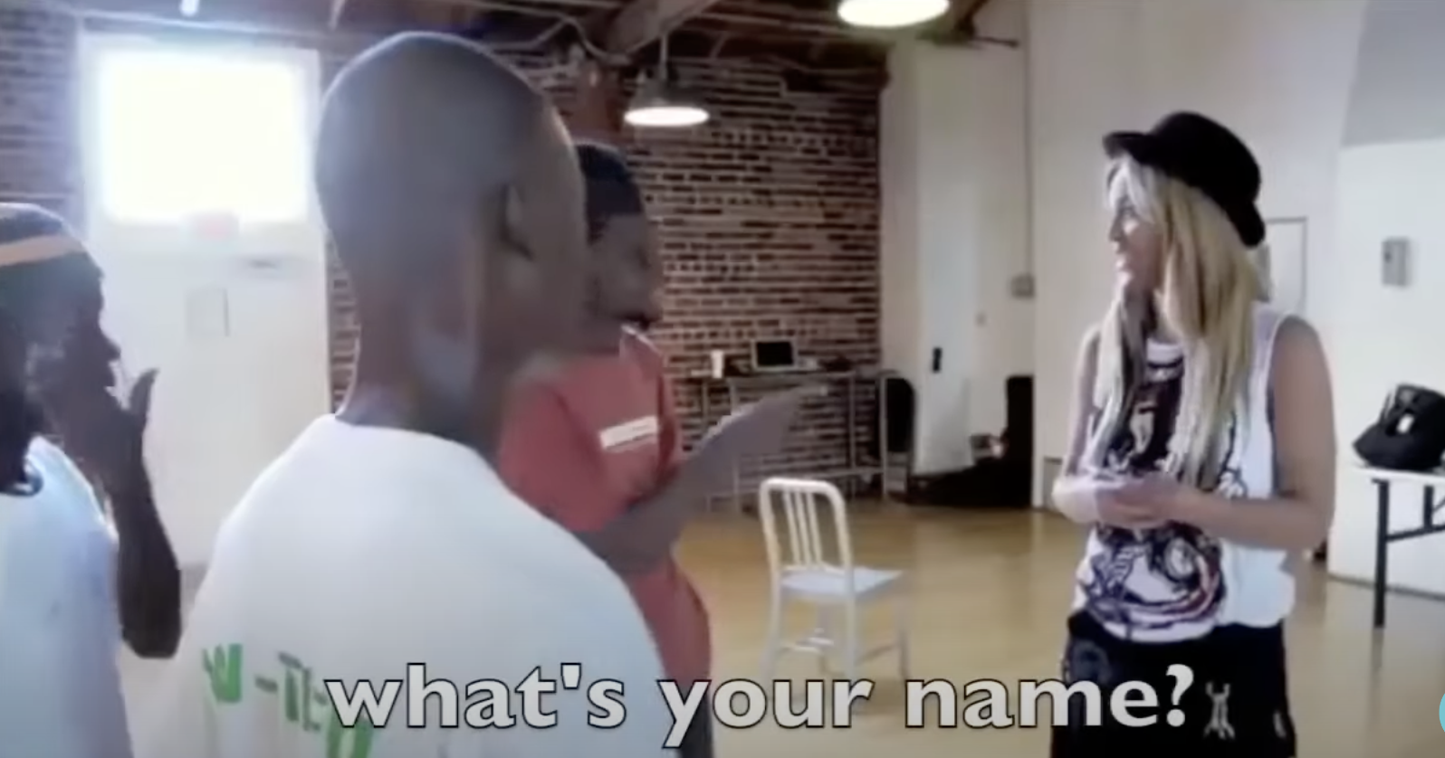 Someone asking Beyoncé what her name is