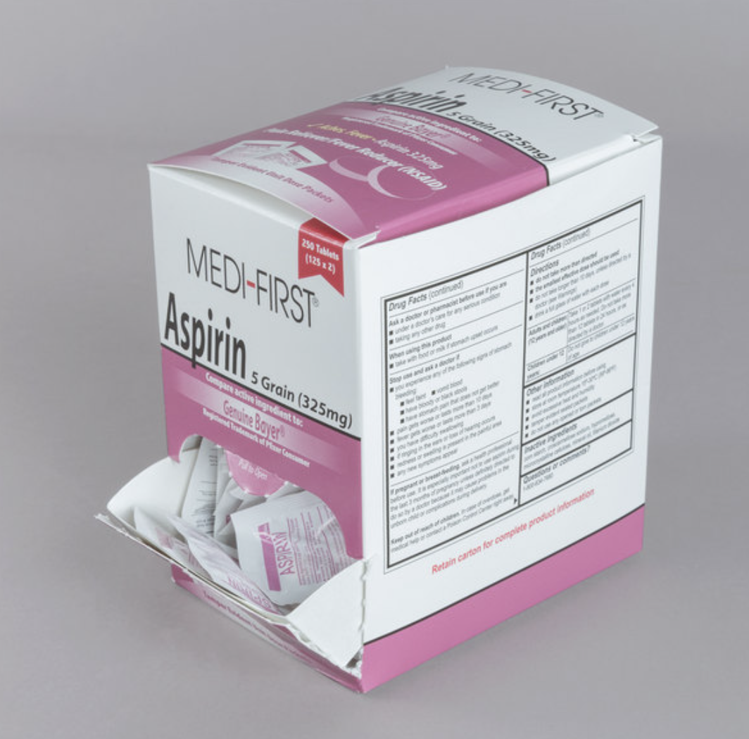 A box of aspirin