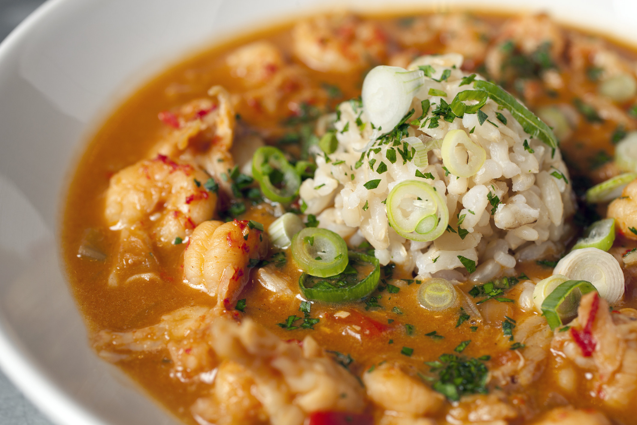 Étouffée with green onions