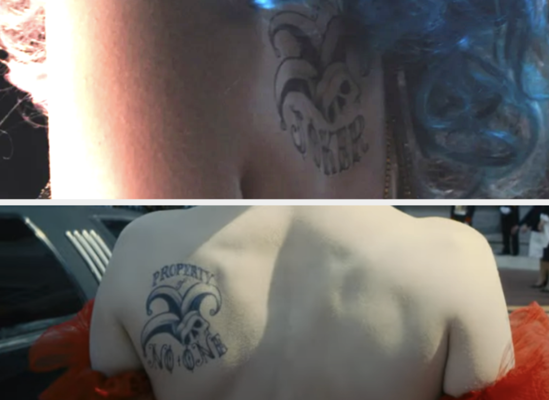 Harley Quinn&#x27;s updated tattoo