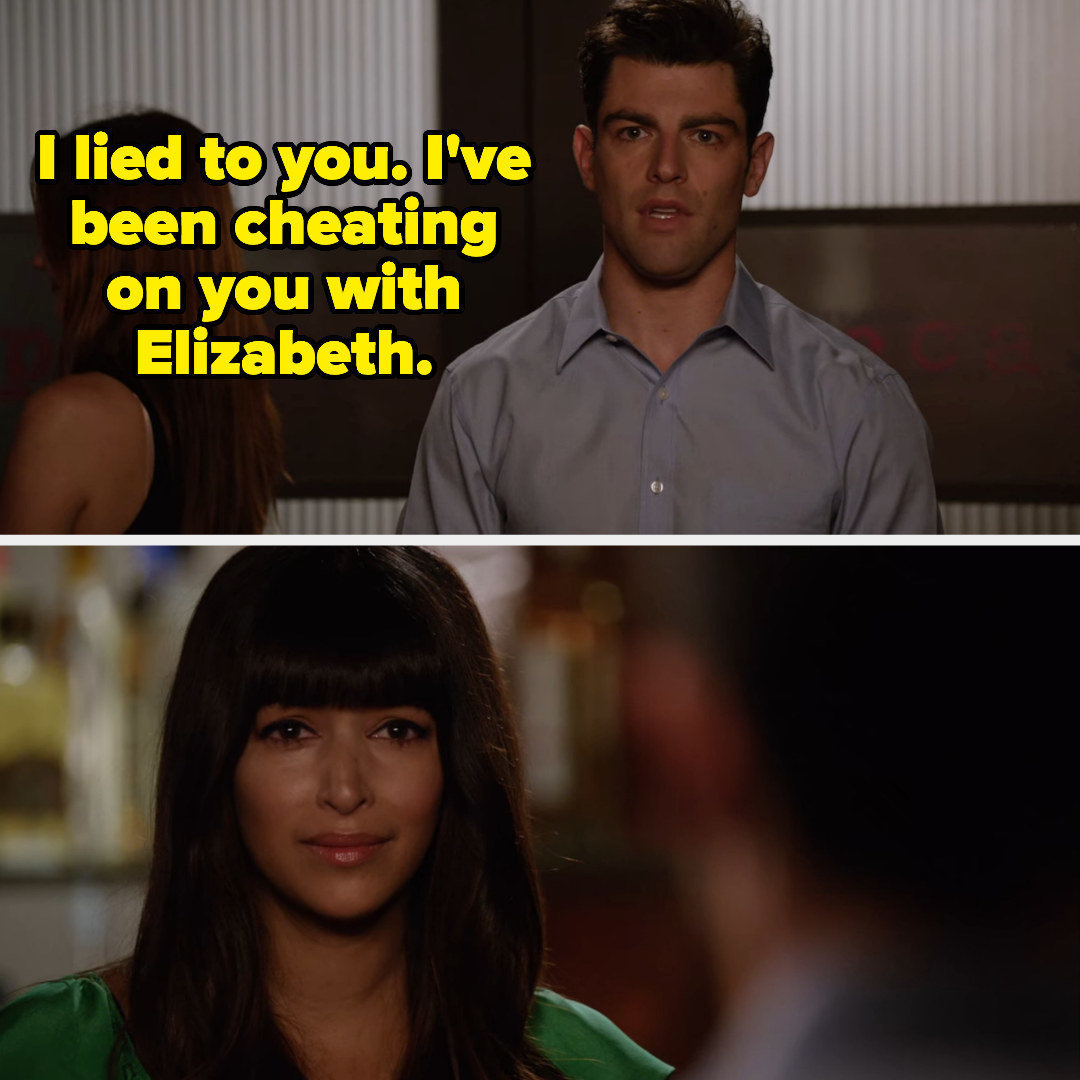 Schmidt telling Cece he cheated on her