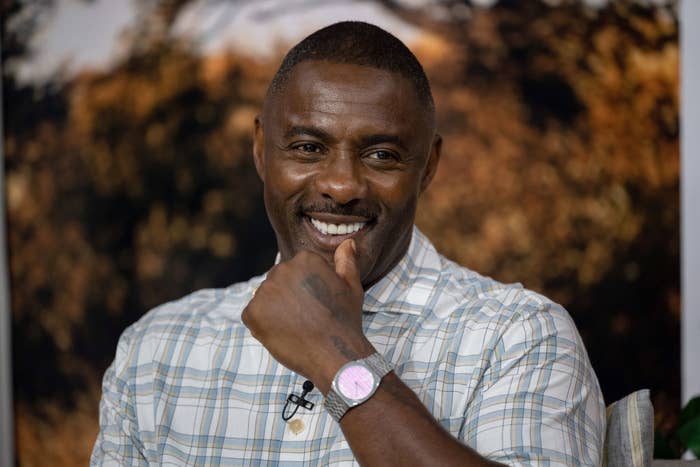 Idris smiling