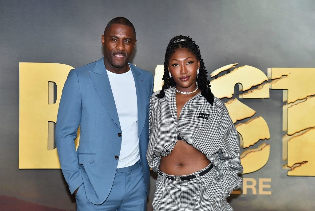Idris and Isan at the Beast premiere