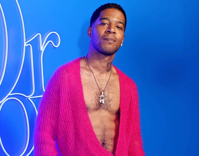 A closeup of Kid Cudi