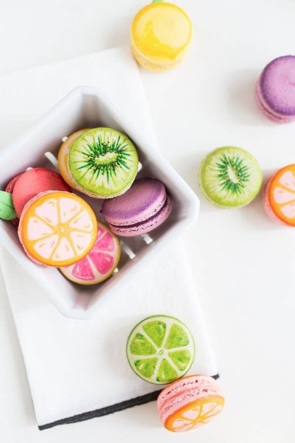 fruit macarons