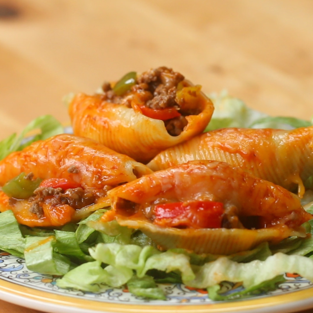 Enchilada-inspired Stuffed Shells