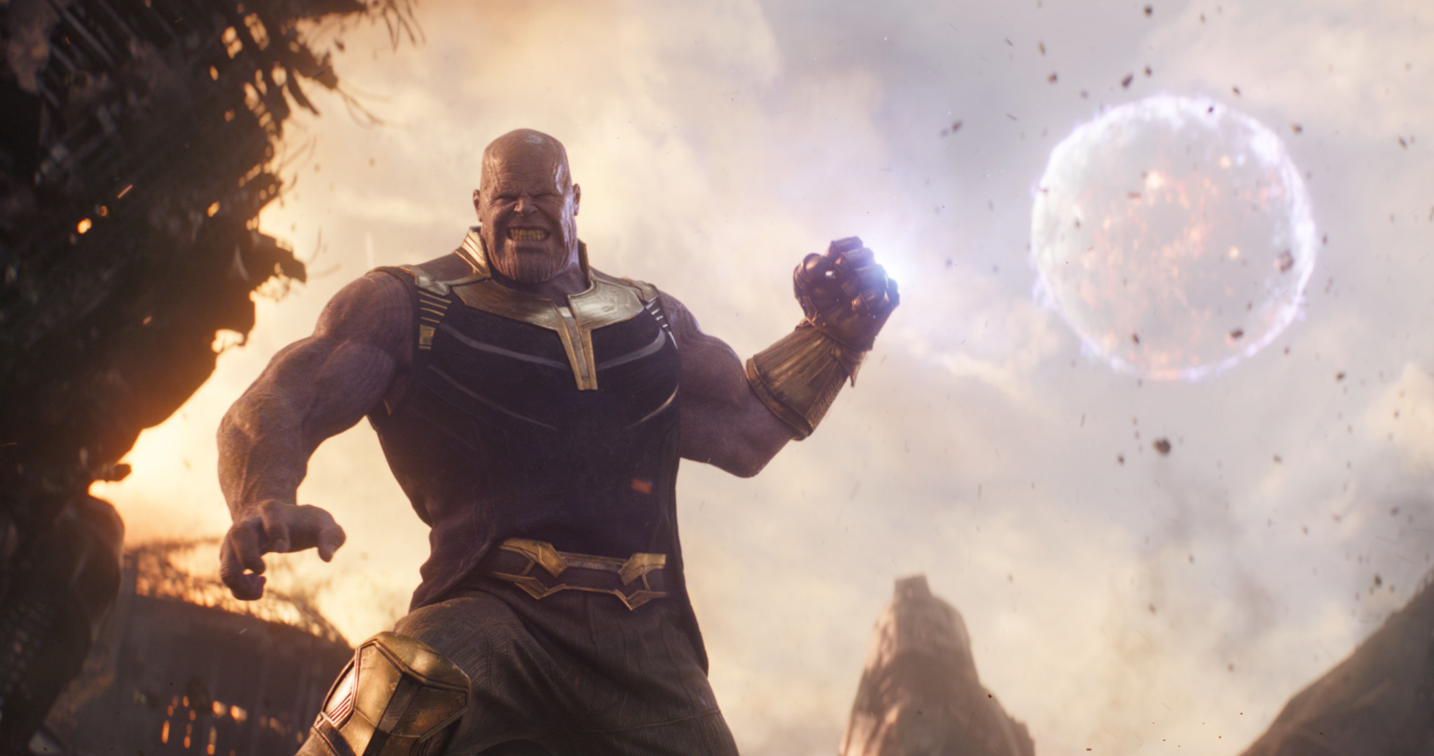 Thanos raises his fist