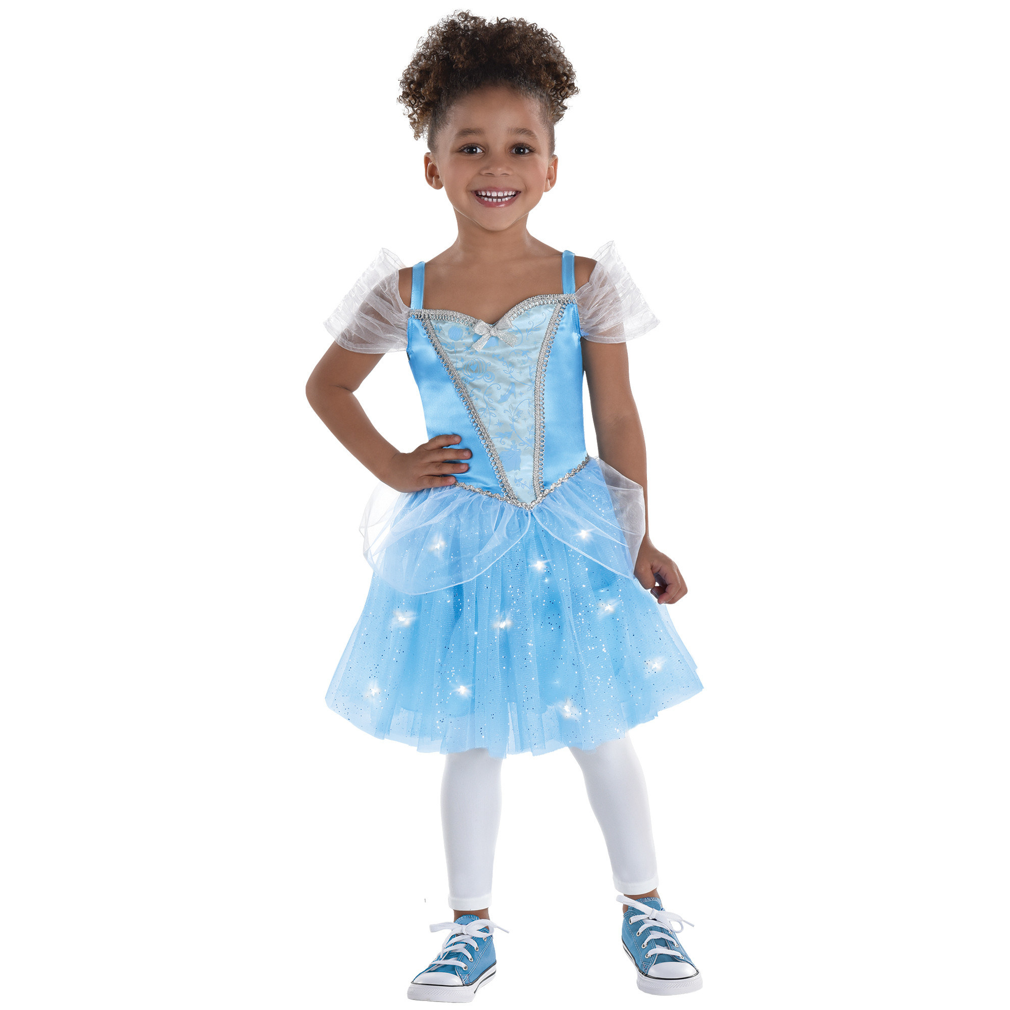 little girl in cinderella costume