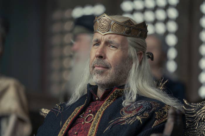 Paddy Considine as Viserys in House of the Dragon