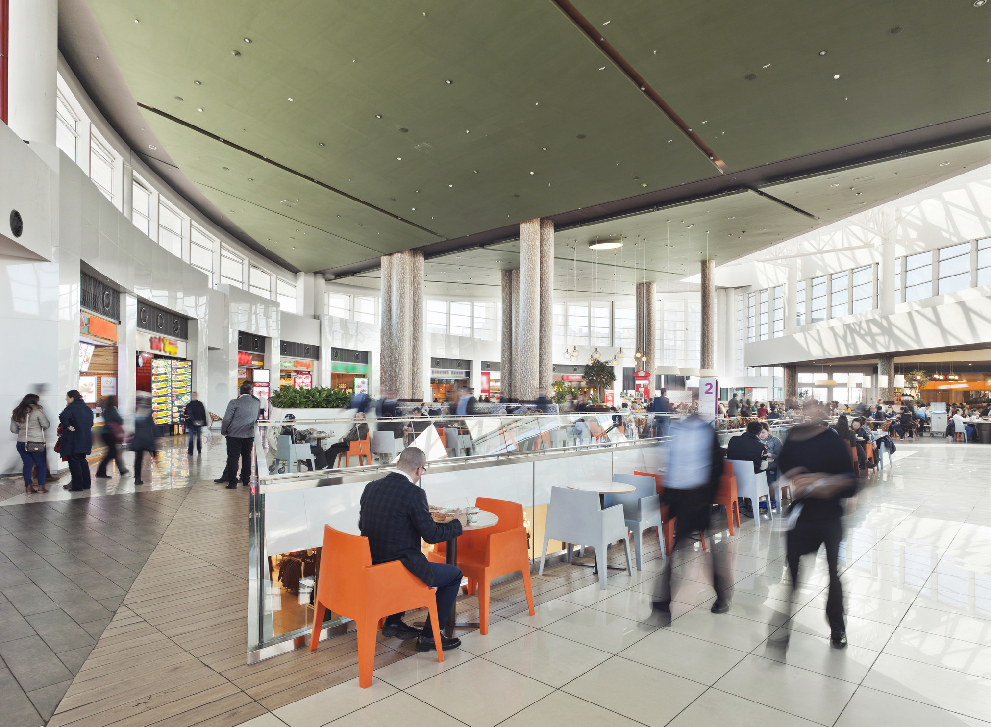 People in a food court