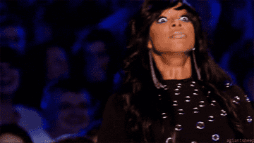kelly rowland pulling a surprised face