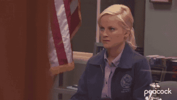 Amy Poehler looking disgusted