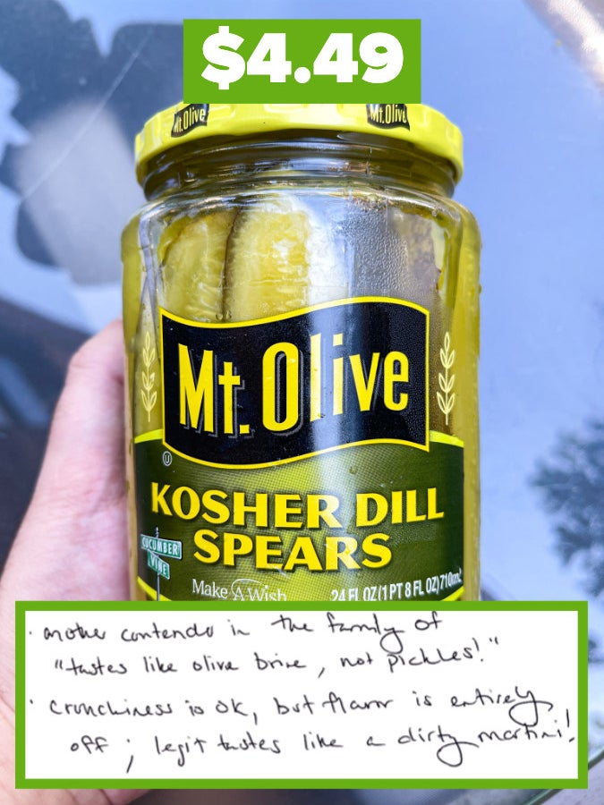 While the texture of these pickles was more or less OK, I sadly can't ...