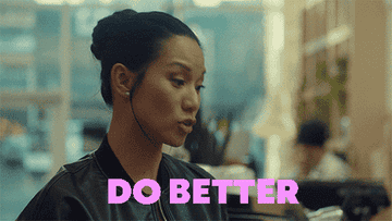 Woman saying &quot;Do better&quot;
