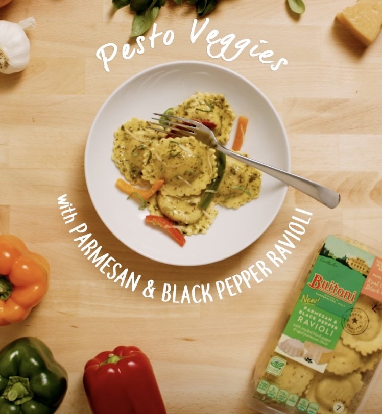 pesto ravioli