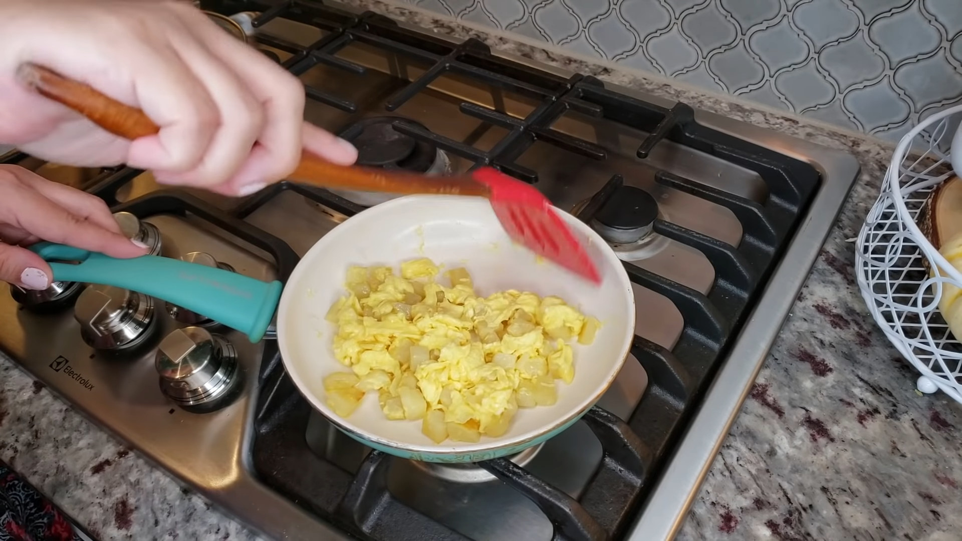 potato egg scramble