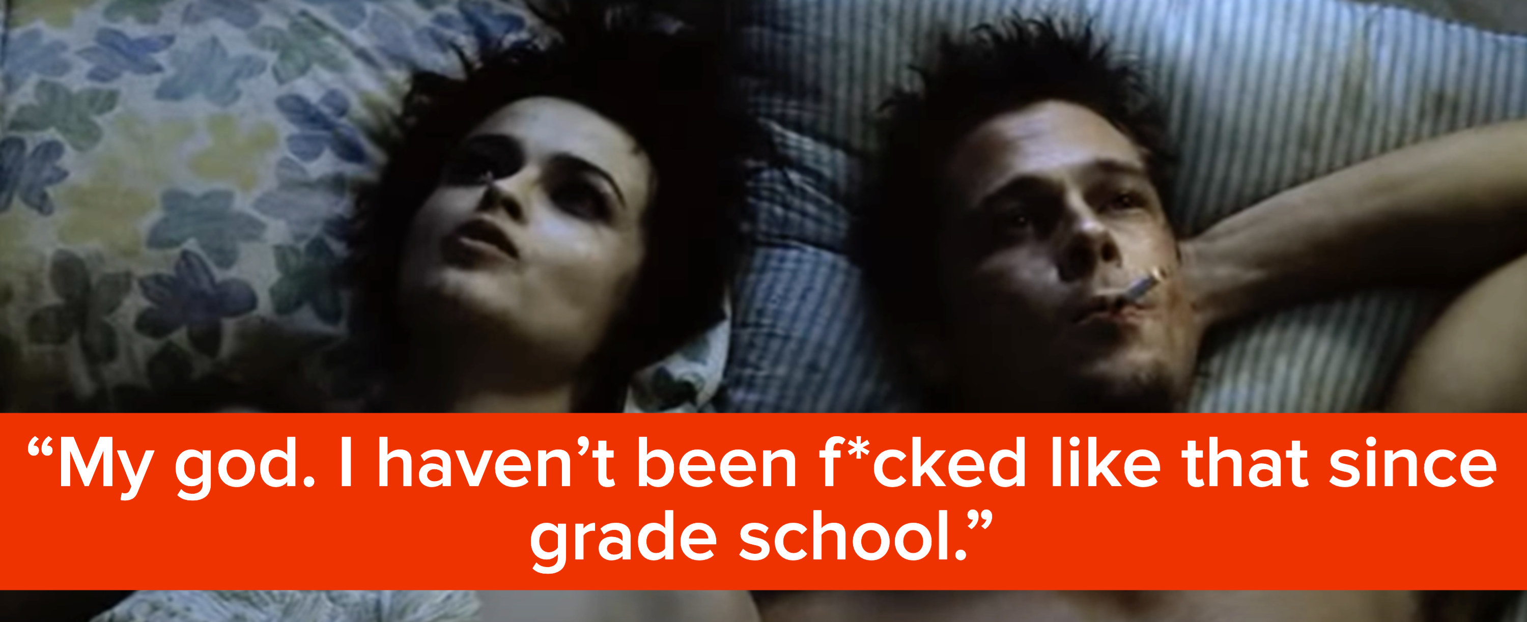 woman in bed says &quot;my god, I haven&#x27;t been fucked like that since grade school&quot;