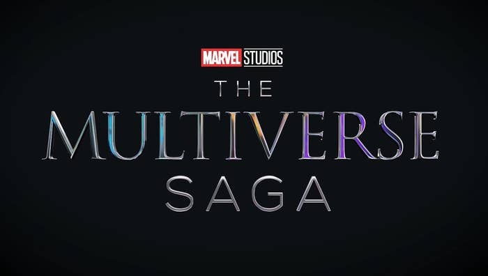 The logo for Marvel Studios&#x27; &quot;The Multiverse Saga&quot;