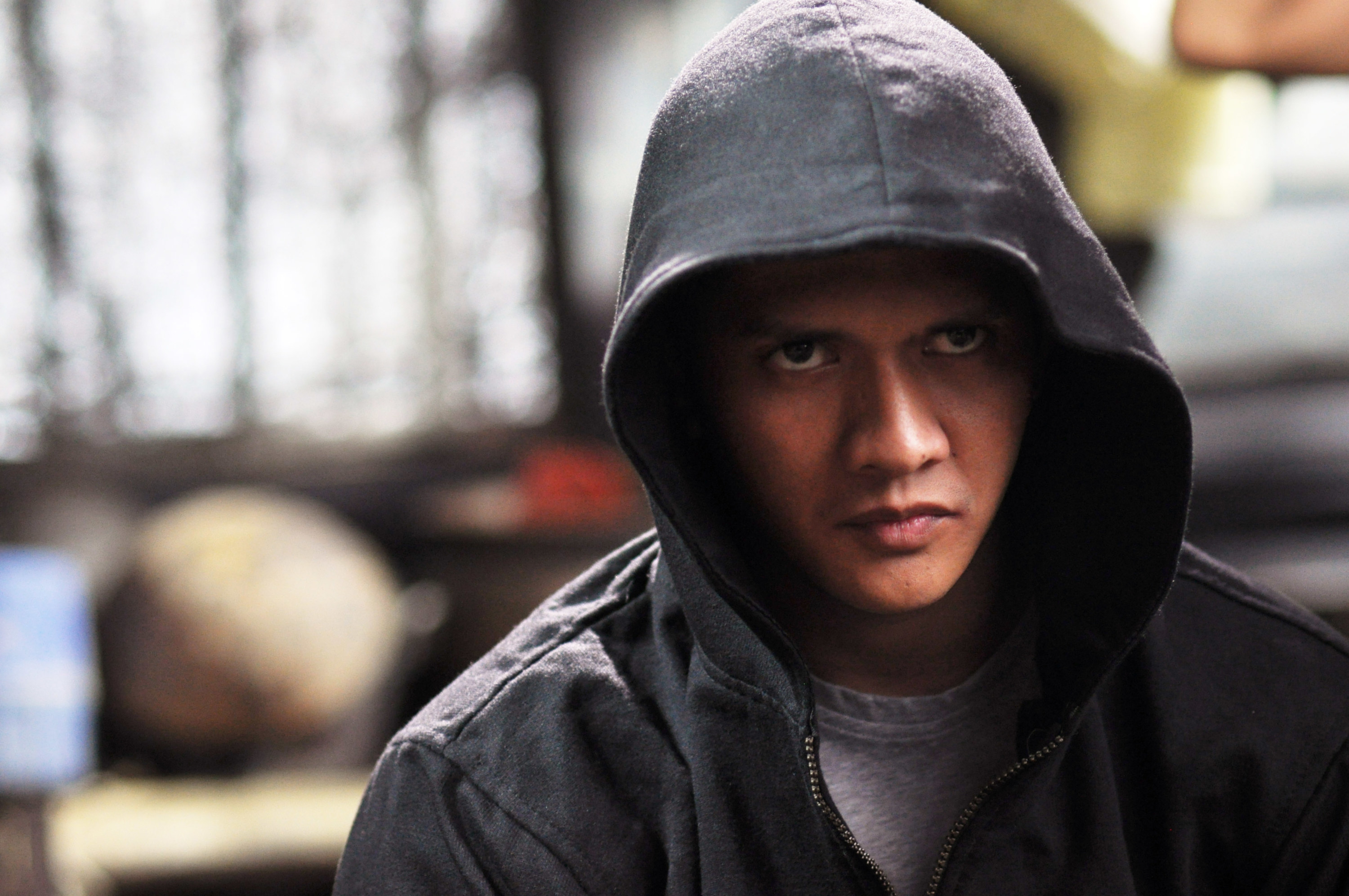 Iko Uwais attempts to be stealthy in &quot;The Raid 2&quot;