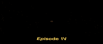 The opening crawl of A New Hope