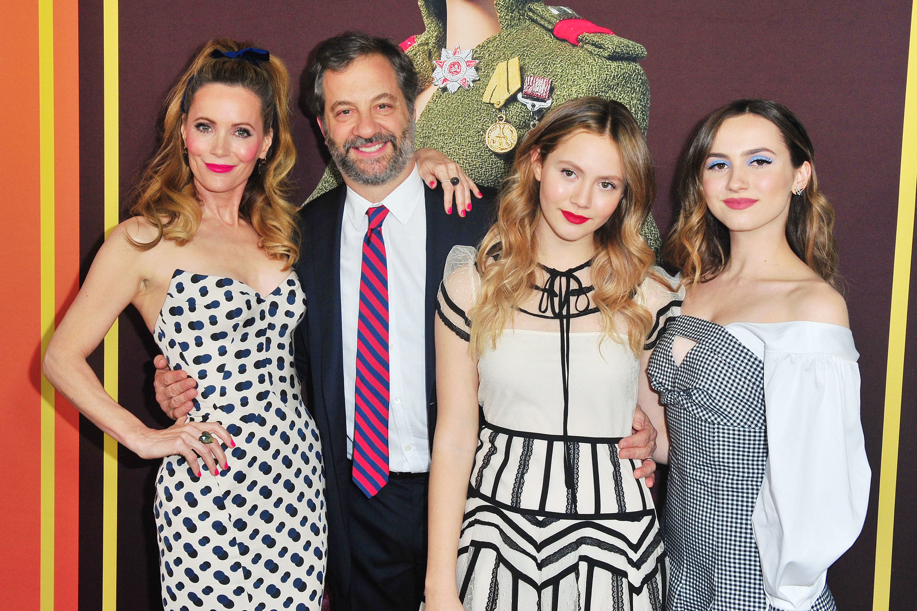 Leslie Mann, and Judd, Iris, and Maude Apatow