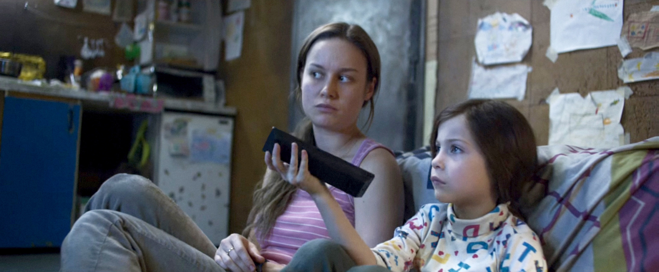 Brie Larson and Jacob Tremblay in Room