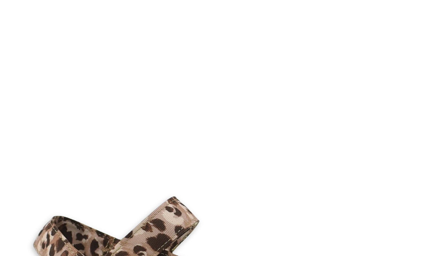 the sandal in black and leopard print