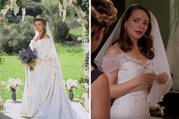 Você só pode escolher UM destes vestidos de casamento de séries icônicas