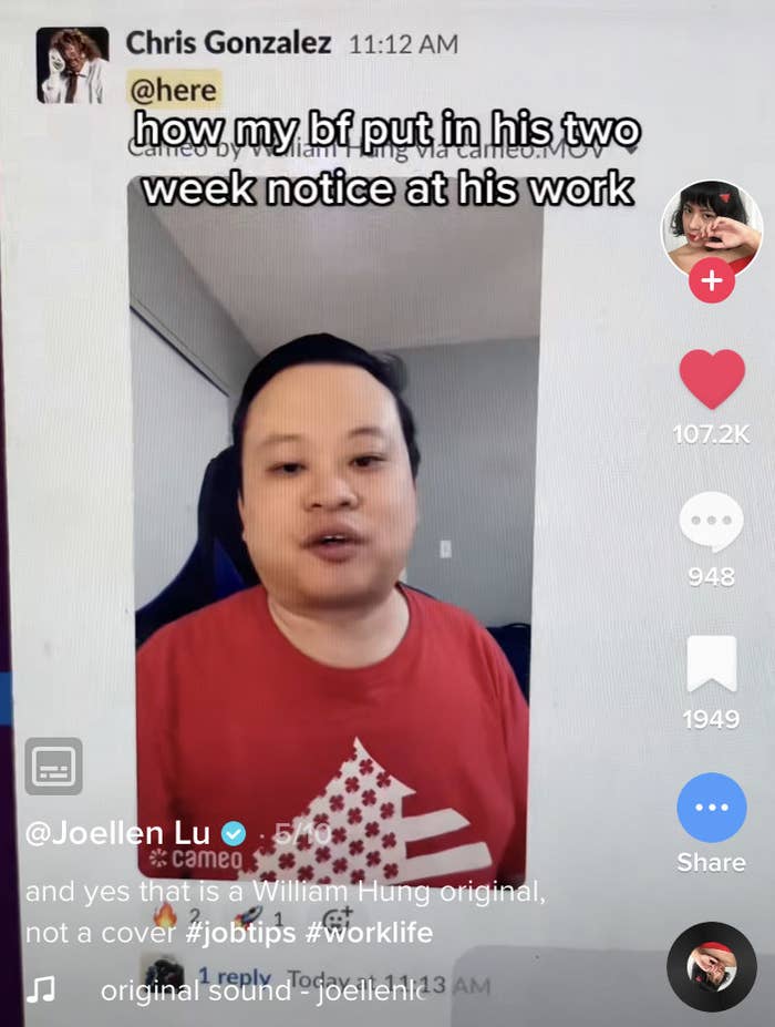 William Hung speaking to the camera