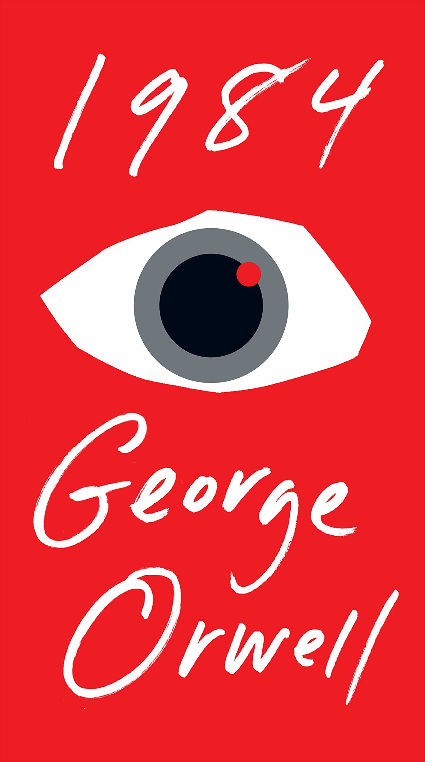 The book cover showing the illustration of an eye