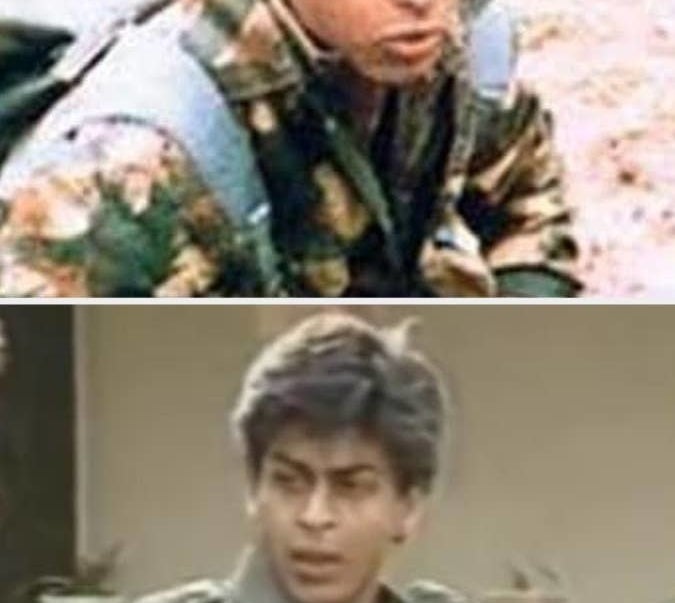 Shah Rukh Khan in an army uniform