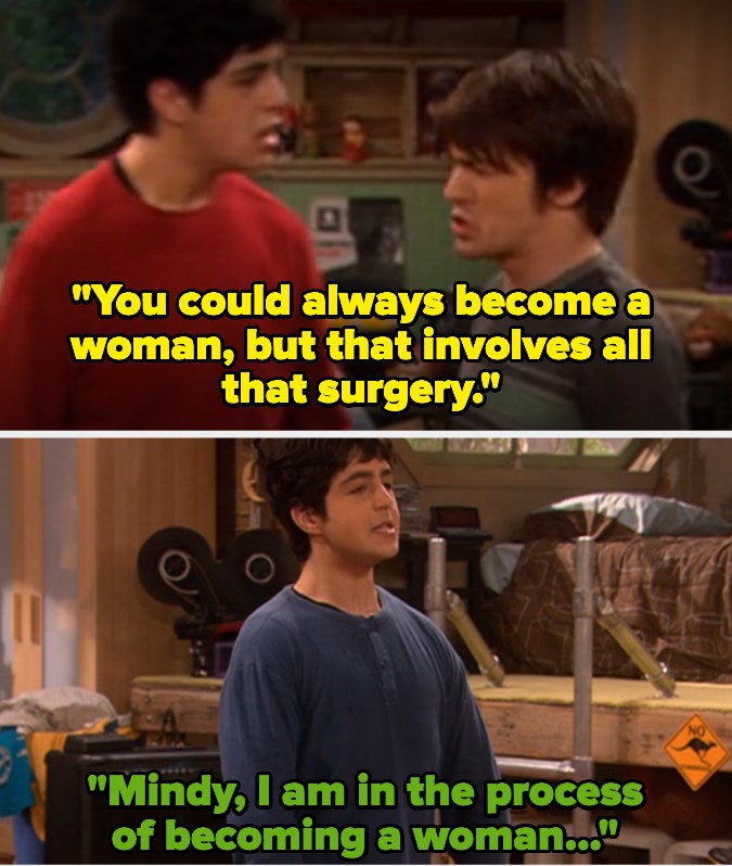&quot;Mindy, I am in the process of becoming a woman...&quot;