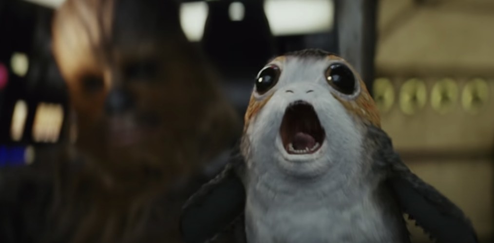 A porg from The Force Awakens
