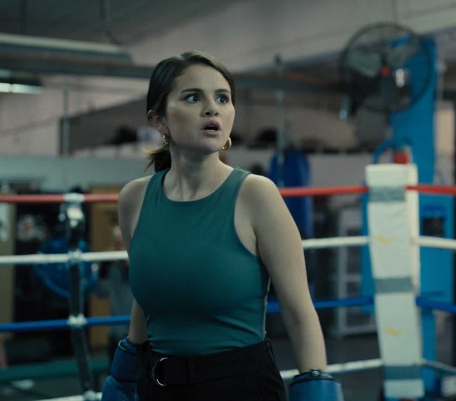 Mabel in a boxing ring