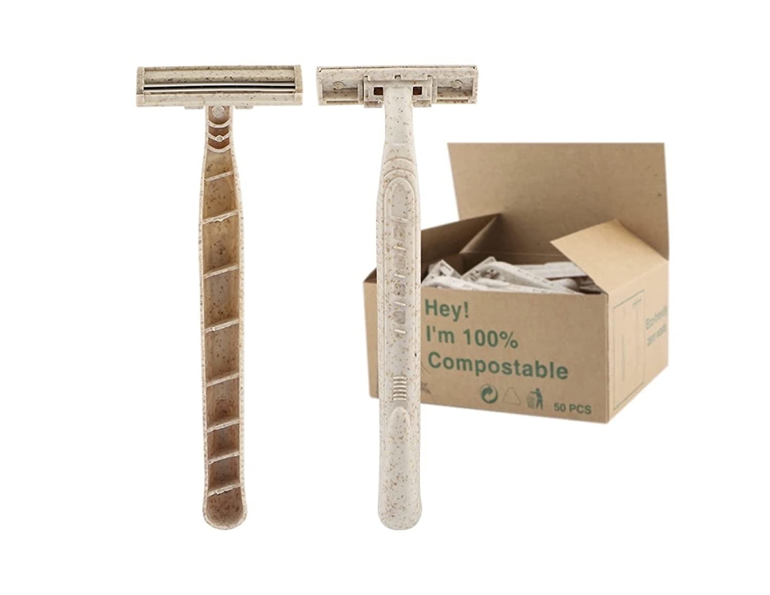 The razors with 100% compostable box
