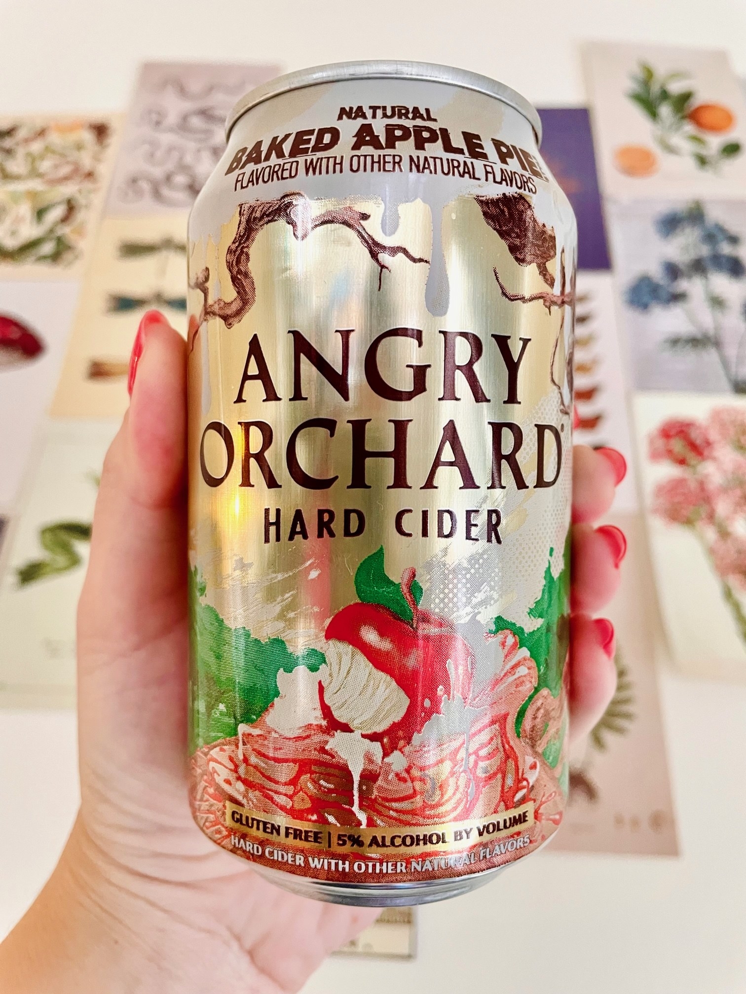 A can of the 5% ABV hard cider