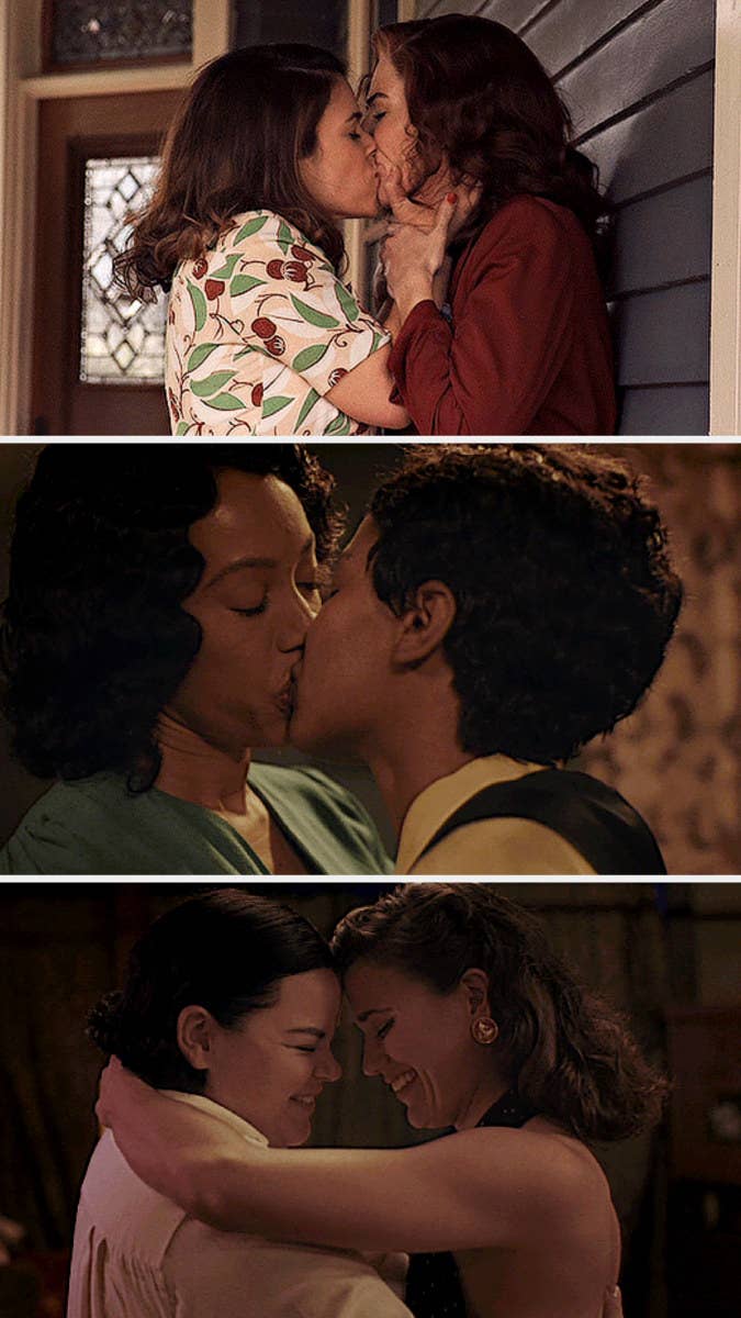 Abbi Jacobson, D'Arcy Carden, Chanté Adams, Andia Winslow, and Melanie Field in "A League of Their Own"