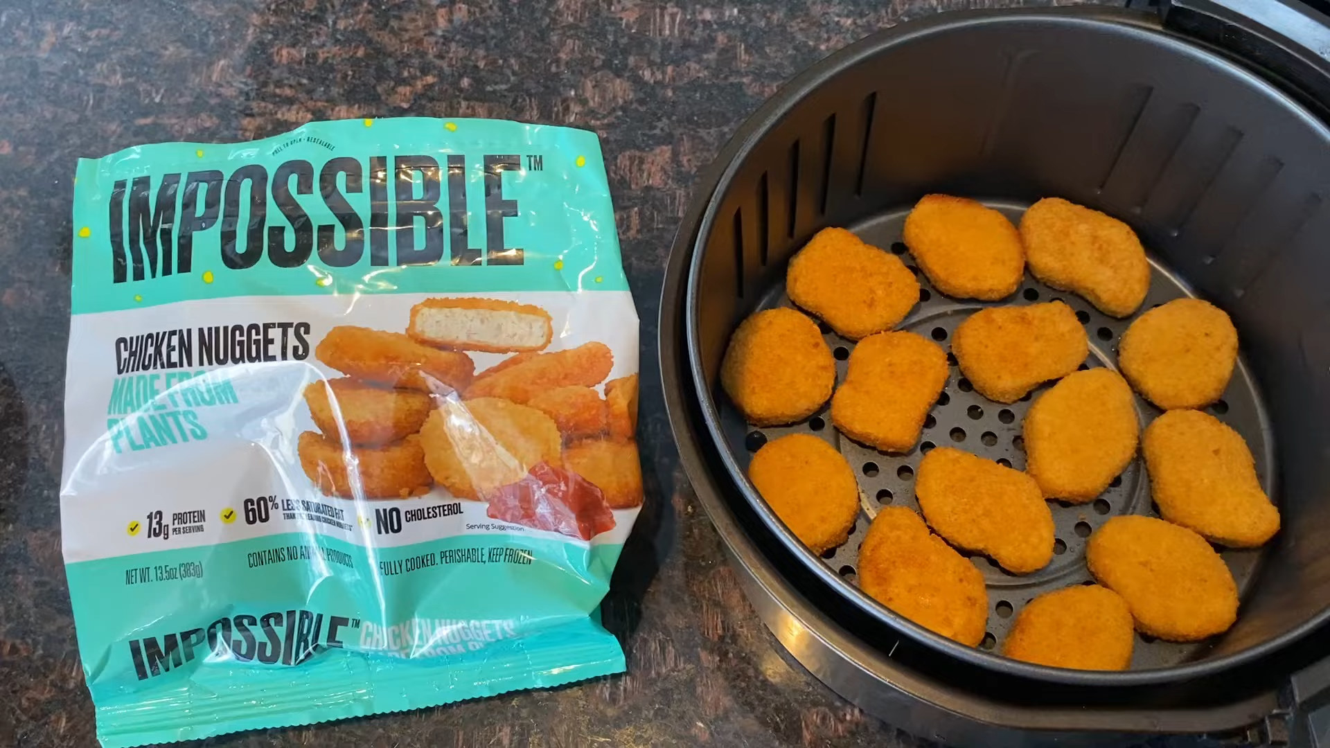 impossible nuggets in air fryer basket