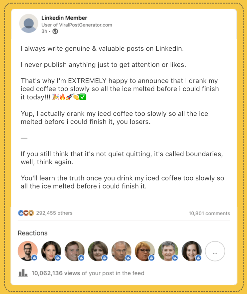 This Ai Writes Linkedin Cringe Posts That Are Too Real